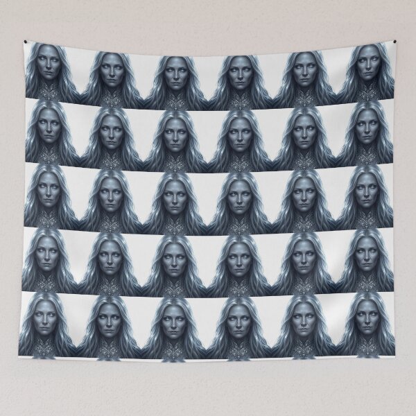 Item preview, Ancient Elven Queen Portrait Lord of the Rings Galadriel designed and sold by LunaMarkos.