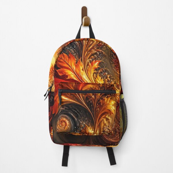 Item preview, Radiant Golden Autumn Fractal Leaf Spiral designed and sold by Harmonic_Layers.