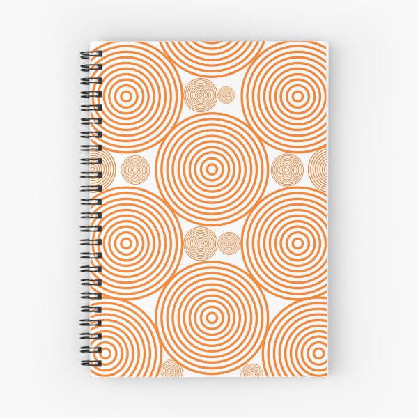 Item preview, Vibrant Orange Concentric Circles Geometric Pattern designed and sold by NikBrin Prevail .