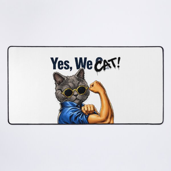 Item preview, Yes We Cat Funny Pixel Cat Flexing Gift For Cat Lovers designed and sold by cozydrops.