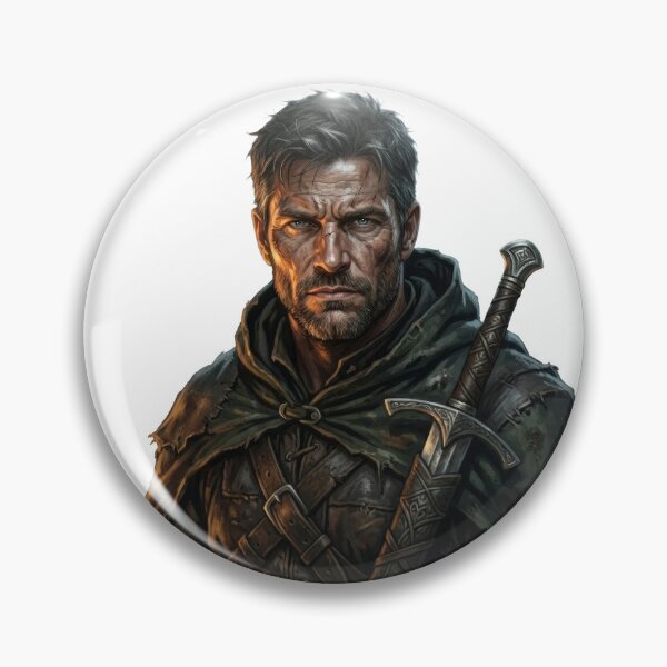 Item preview, Weathered Ranger Portrait Lord of the Rings Aragorn Inspired designed and sold by LunaMarkos.