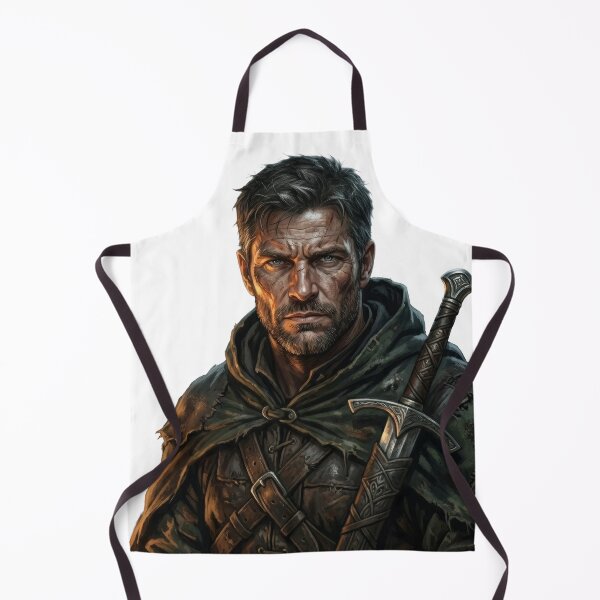 Item preview, Weathered Ranger Portrait Lord of the Rings Aragorn Inspired designed and sold by LunaMarkos.