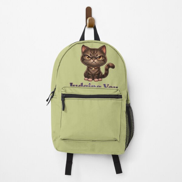 Item preview, Judging You Grumpy Cat – Funny Sarcastic Brown Tabby Cartoon designed and sold by Northern Glow Art.
