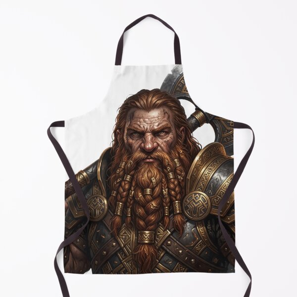 Item preview, Dwarven Warrior Portrait Lord of the Rings Gimli designed and sold by LunaMarkos.