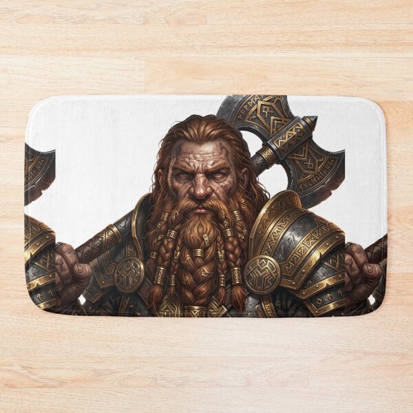 Item preview, Dwarven Warrior Portrait Lord of the Rings Gimli designed and sold by LunaMarkos.