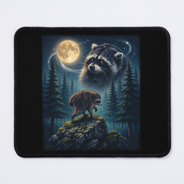Item preview, Vintage Jimothy Raccoon Seattle Feral Legend Retro Moon Funny Trash Panda Cottagecore Animal designed and sold by Kovav.