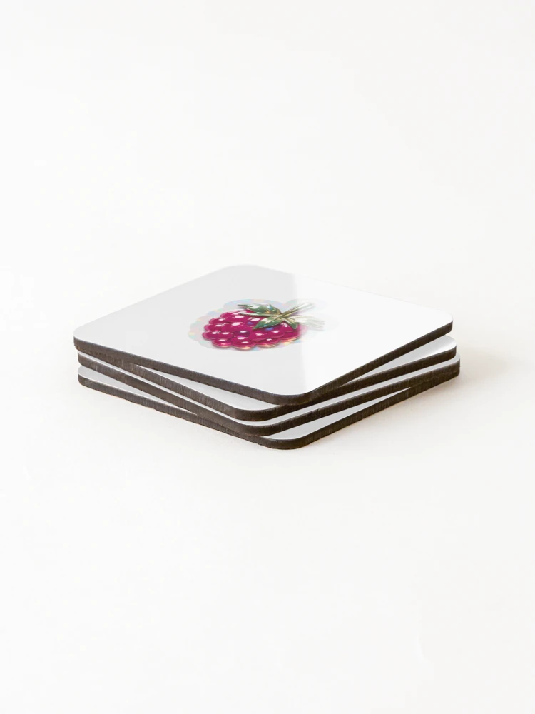 Thumbnail 4 of 5, Coasters (Set of 4), Shiny Raspberry designed and sold by KenVulf.