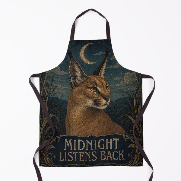 Item preview, Midnight Listens Back: Art Nouveau Caracal designed and sold by LubelskArt.