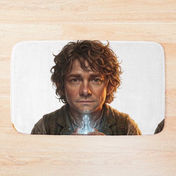 Item preview, Brave Hobbit Ring Bearer Portrait Lord of the Rings Frodo designed and sold by LunaMarkos.