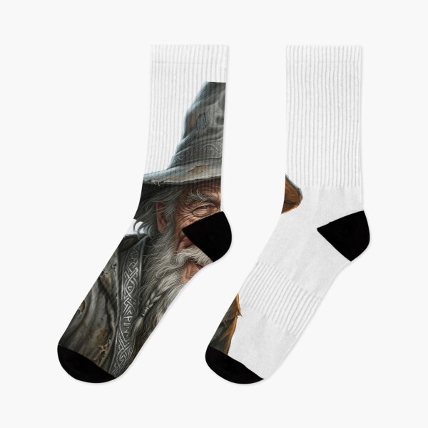 Item preview, Ancient Grey Wizard Portrait Lord of the Rings Gandalf designed and sold by LunaMarkos.