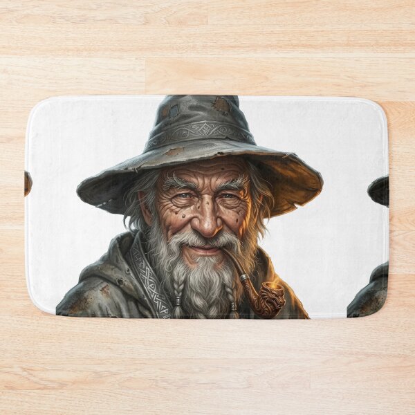 Item preview, Ancient Grey Wizard Portrait Lord of the Rings Gandalf designed and sold by LunaMarkos.