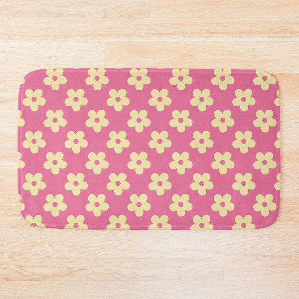 Item preview, Pink Floral Pattern | Cream and Rose Pink Flowers Pattern | Preppy Retro Cream Daisies | Coquette Pink and Cream Floral | Vintage Soft Pink and Butter Yellow Floral Pattern designed and sold by VivaFy.