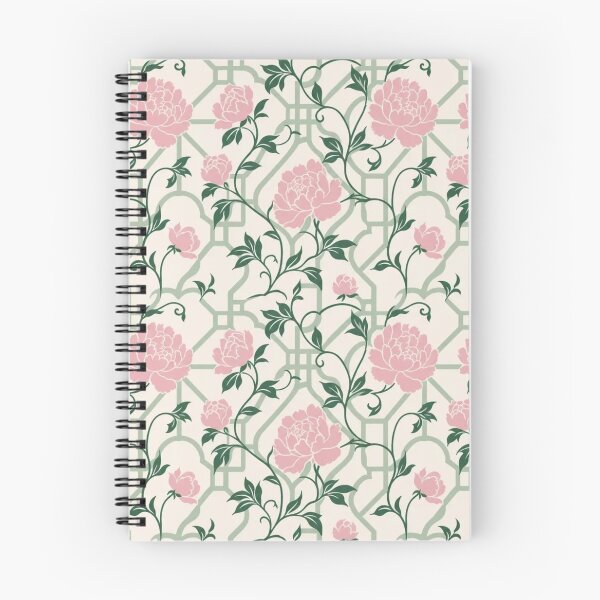 Item preview, Green Chinoiserie Peony Trellis Seamless Pattern | Celadon Floral Chinoiserie designed and sold by StickyGuys.