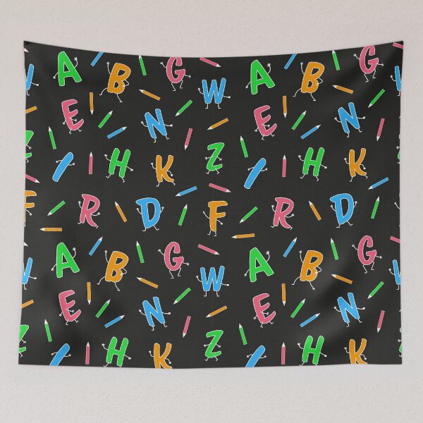 Item preview, Cute Alphabet with Dancing Letters designed and sold by IrynaAlex.