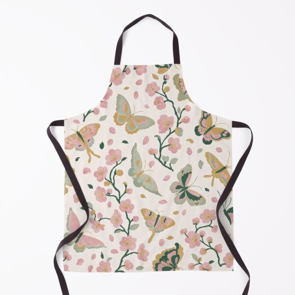 Item preview, Green Chinoiserie Butterfly Blossom Seamless Pattern | Celadon Silk Chinoiserie designed and sold by StickyGuys.