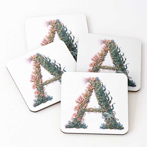 Item preview, Letter A - The Initial Reef designed and sold by FantasyPearl.