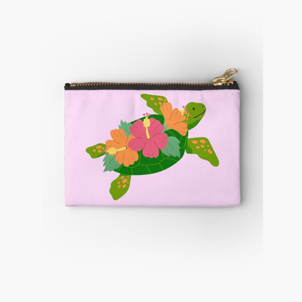Item preview, Turtle tropical flower sticker designed and sold by DesignPMG.