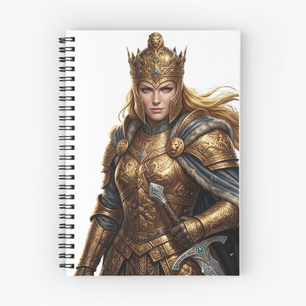 Item preview, Shieldmaiden Warrior Queen Portrait Lord of the Rings Eowyn designed and sold by LunaMarkos.