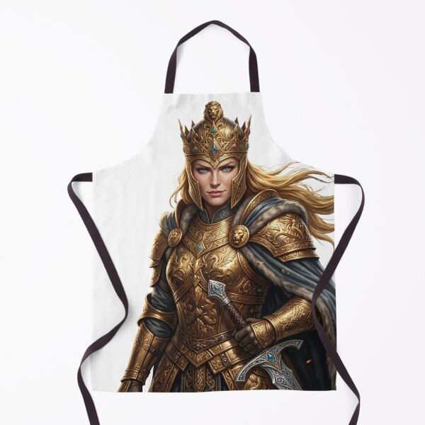 Item preview, Shieldmaiden Warrior Queen Portrait Lord of the Rings Eowyn designed and sold by LunaMarkos.