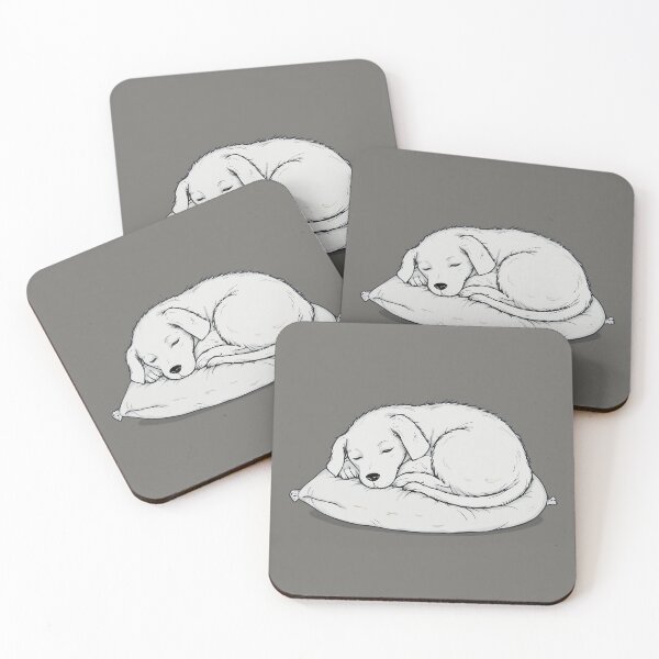 Item preview, Cozy Sleeping Dog – Minimalist Dog Lover Line Art designed and sold by PixPixari.