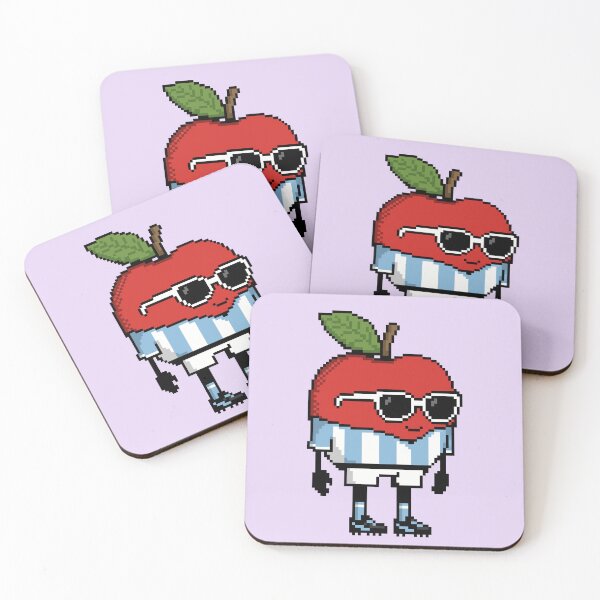 Item preview, Apple Pixel in a Soccer Uniform 13 designed and sold by White Rim Mates.