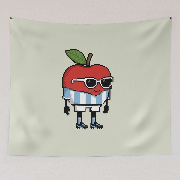 Item preview, Apple Pixel in a Soccer Uniform 13 designed and sold by White Rim Mates.