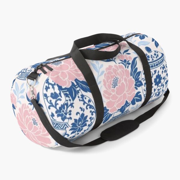 Item preview, Chinoiserie Ginger Jar Peony Seamless Pattern | Blue and White Porcelain Wallpaper designed and sold by StickyGuys.