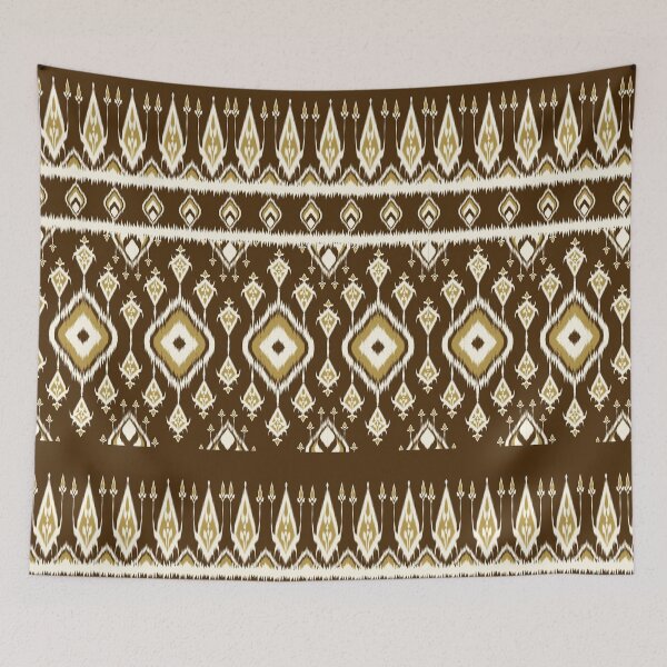 Item preview, Vintage Abstract Geometric ikat pattern seamless. designed and sold by Aesthetic shapes design.
