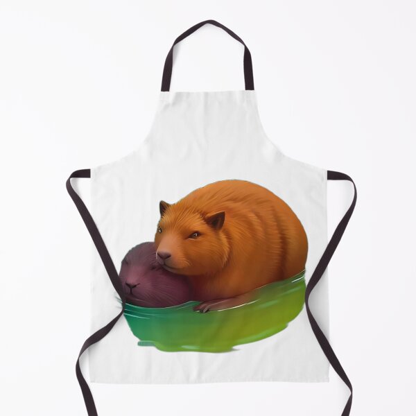 Item preview, Sleepy Capybara In Hot Spring Vibrant Illustration designed and sold by Shadow-Stone.