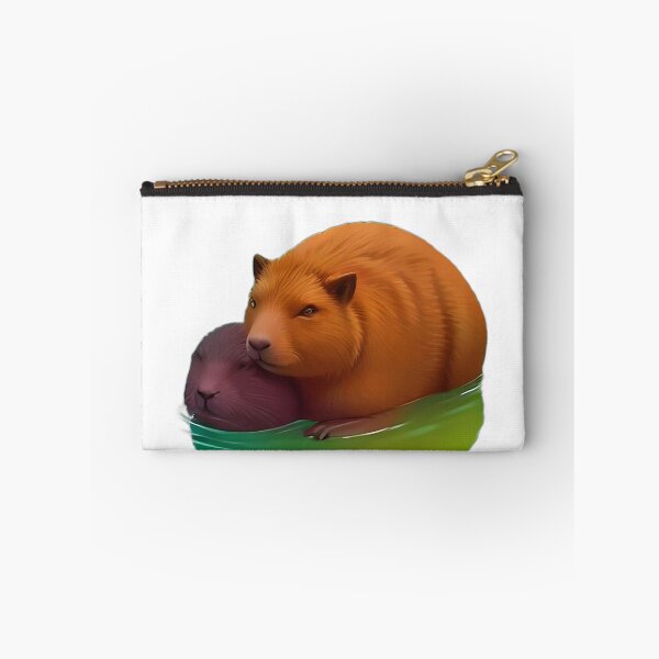 Item preview, Sleepy Capybara In Hot Spring Vibrant Illustration designed and sold by Shadow-Stone.