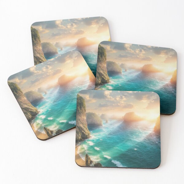 Item preview, Eternal Sunset: The Whimsical Coastal View designed and sold by Crazy Ronald.