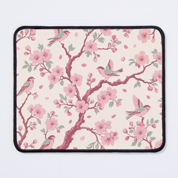 Item preview, Pink Chinoiserie Blossom Bird Seamless Pattern | Blush Chinoiserie Wallpaper designed and sold by StickyGuys.