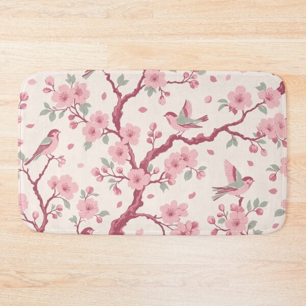 Item preview, Pink Chinoiserie Blossom Bird Seamless Pattern | Blush Chinoiserie Wallpaper designed and sold by StickyGuys.