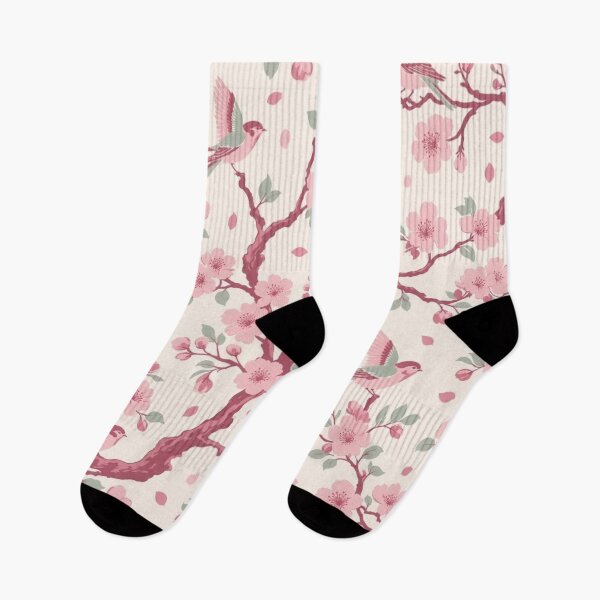 Item preview, Pink Chinoiserie Blossom Bird Seamless Pattern | Blush Chinoiserie Wallpaper designed and sold by StickyGuys.