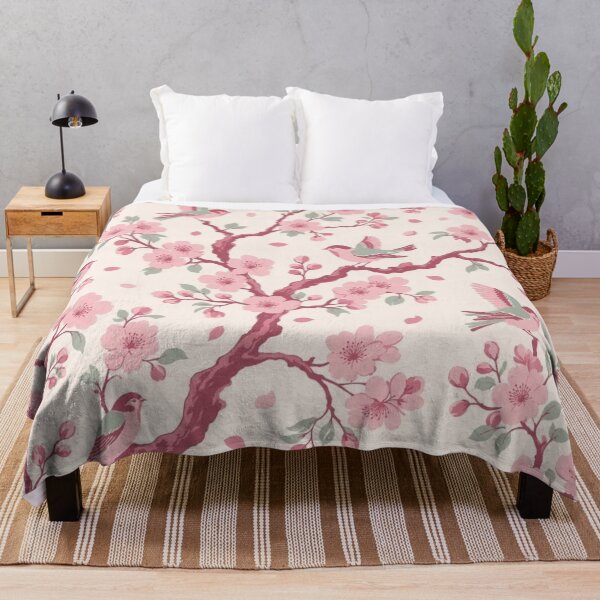 Item preview, Pink Chinoiserie Blossom Bird Seamless Pattern | Blush Chinoiserie Wallpaper designed and sold by StickyGuys.