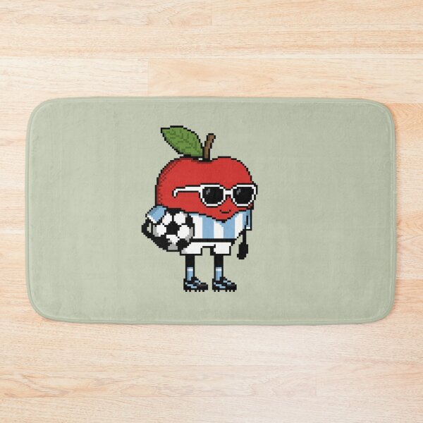 Item preview, Apple Pixel in a Soccer Uniform 14 designed and sold by White Rim Mates.