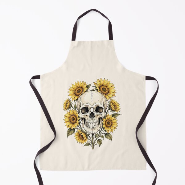 Item preview, Sunflower Skull Gothic Floral Design designed and sold by SweetLilith.