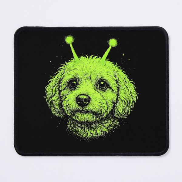 Item preview, Y2K Alien Dog Halloween Puppy Portrait designed and sold by d247.
