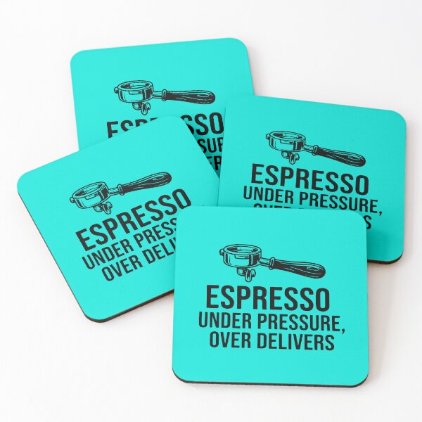 Item preview, Espresso Under Pressure, Over Delivers coffee lovers t shirt designed and sold by Alimehab | Graphic tees | Design & Art.