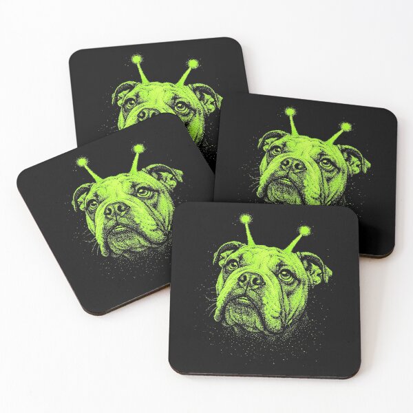 Item preview, Y2K Alien Bulldog Halloween Dog Costume designed and sold by d247.