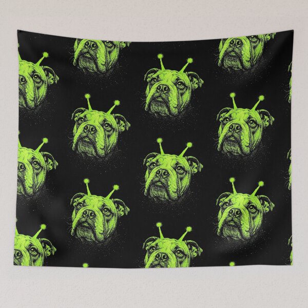 Item preview, Y2K Alien Bulldog Halloween Dog Costume designed and sold by d247.
