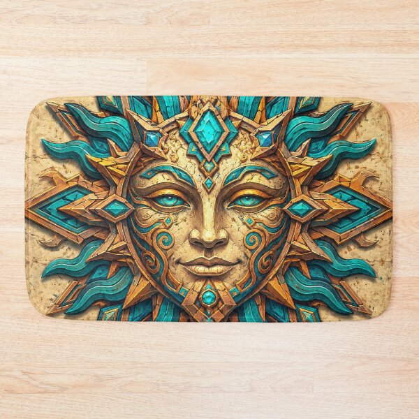 Item preview, Layered Geometric Turquoise Gemstone Sun designed and sold by scicilysimonee.