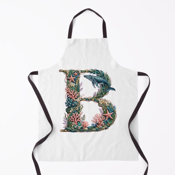 Item preview, Letter B Ocean - Humpback Whale and Starfish designed and sold by FantasyPearl.