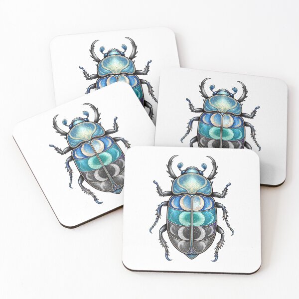 Item preview, Opalescent Lunar Beetle designed and sold by GraphycoPublish.