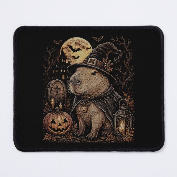 Item preview, Retro Witch Hat wizard Capybara Halloween Pumpkin Vintage Spooky designed and sold by SOUFIANE1991.