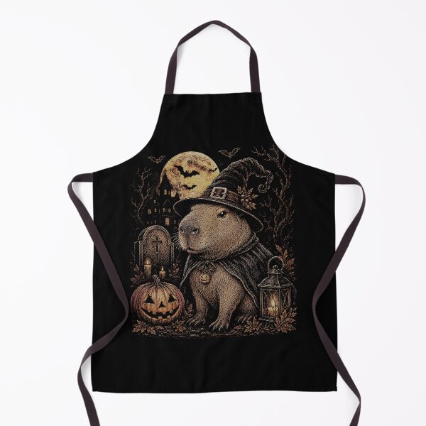 Item preview, Retro Witch Hat wizard Capybara Halloween Pumpkin Vintage Spooky designed and sold by SOUFIANE1991.