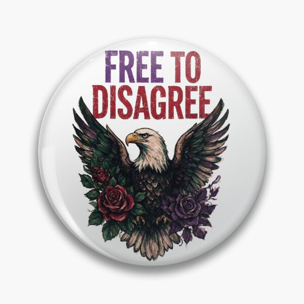Item preview, Free to Disagree - Patriot Eagle & Roses designed and sold by Questionable Inventory.