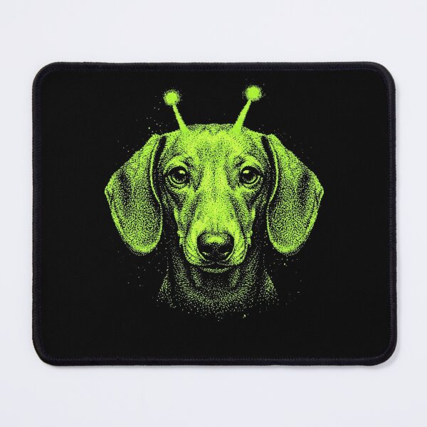 Item preview, Y2K Alien Dachshund Halloween Green Dog designed and sold by d247.