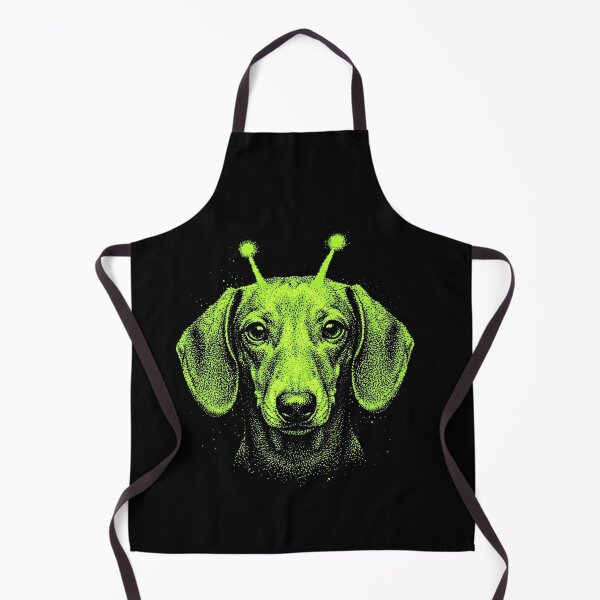 Item preview, Y2K Alien Dachshund Halloween Green Dog designed and sold by d247.