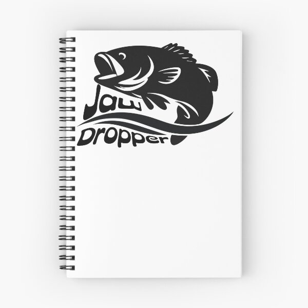 Item preview, Bass fishing Illustration in logo style with custom text "Jaw Dropper". designed and sold by Art-Horizon.